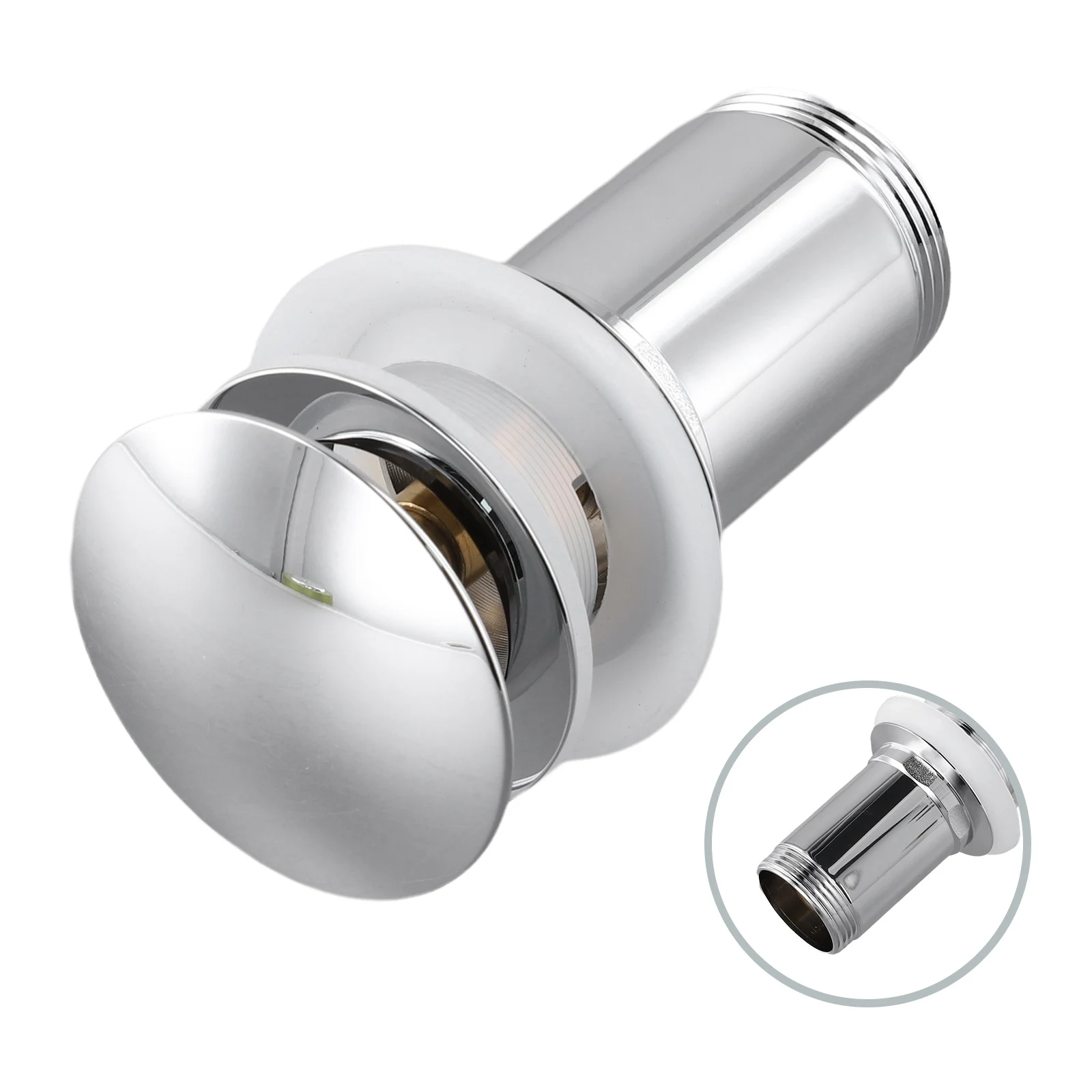 Bathroom Sink Drain Valve with Overflow Feature Zinc Alloy Construction for Reliable Performance Fits Most Basins