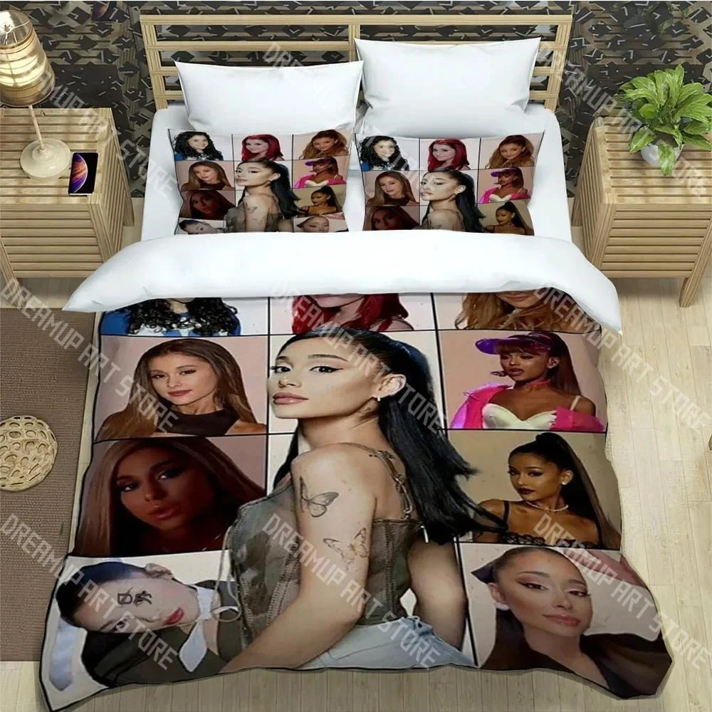 3D Print Ariana Grande Bedding Set Twin Queen King Full Size Duvet Cover Pillowcase Bed boys girls Adult Home Textiles