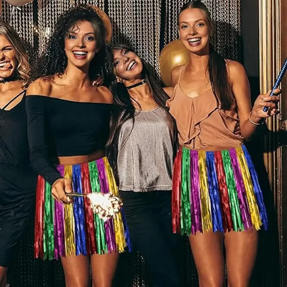 Sexy Women Belly Dance Skirt Scarf Wrap Belt Glitter Sequins Tassel scarf Skirt Sundress Costume Fringe Skirt Outfit