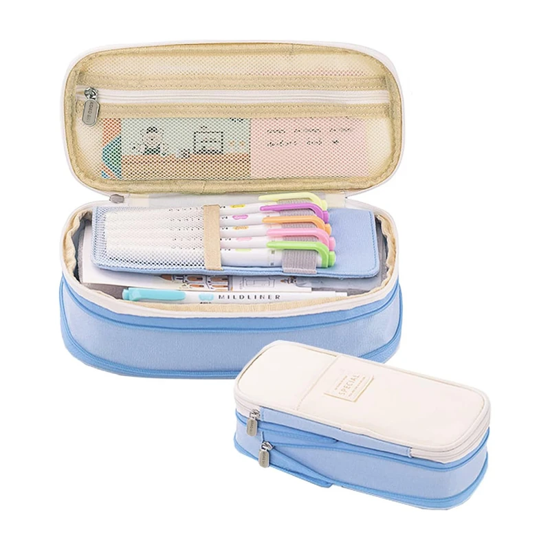 Pencil Cases Large Capacity Pencil Bag Pouch Holder Box For Girls Office Students Organizer School Stationery Supplies