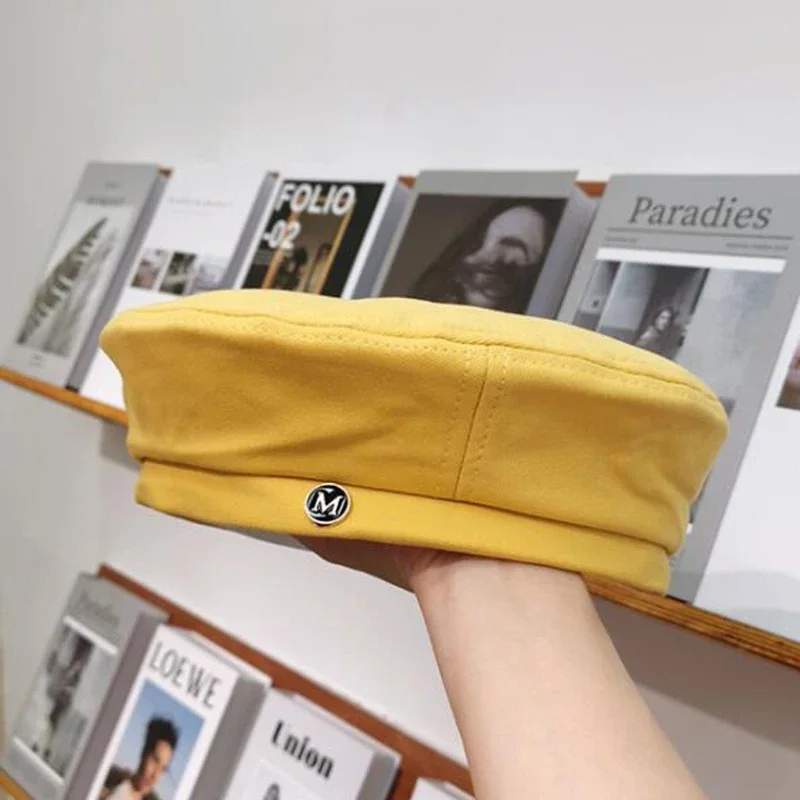 Men Women Girls Letter Embroidery Travel Beret Hat Painter Hat Boina French Hat Beret Autumn Winter Berets