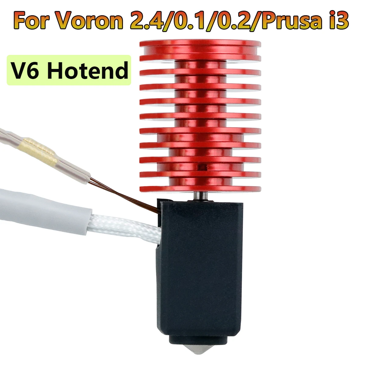 New V6 Hotend Kit For Voron 2.4 V6 Volcano Print Head For Voron 0.1/0.2/2.4 Prusa 3D Printer Parts Bimetal Heatbreak Throat