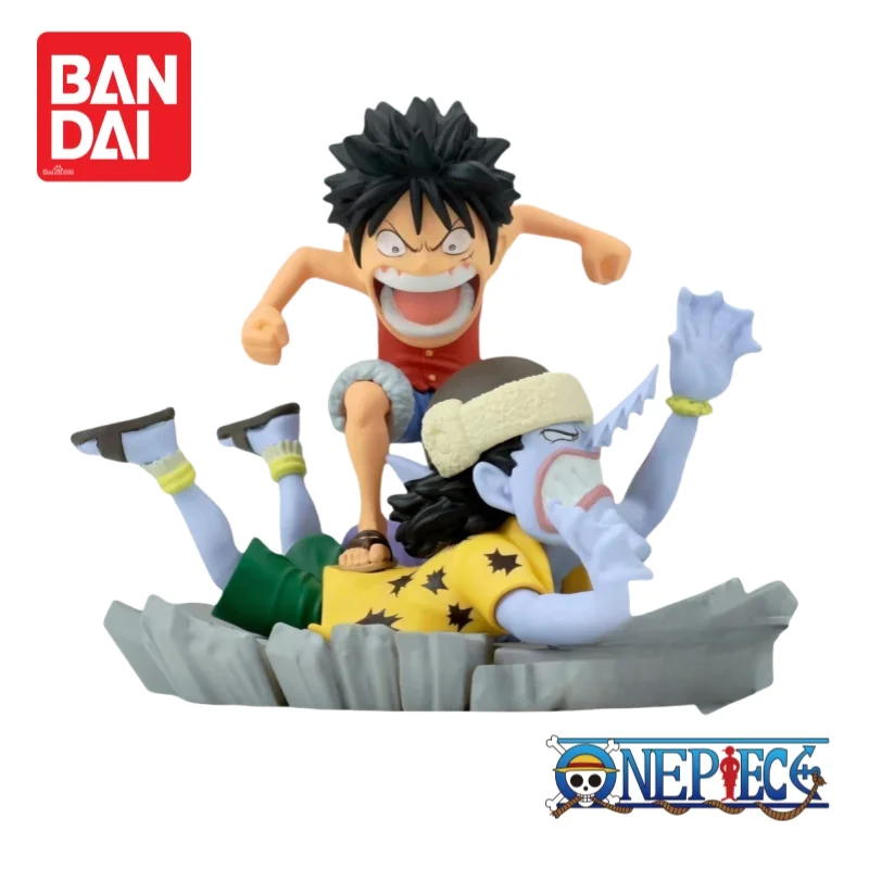 En Stock Original Bandai Banpresto One Piece Monkey D Luffy Vs Arlong estatuilla 100% figura de acción genuina adornos coleccionables