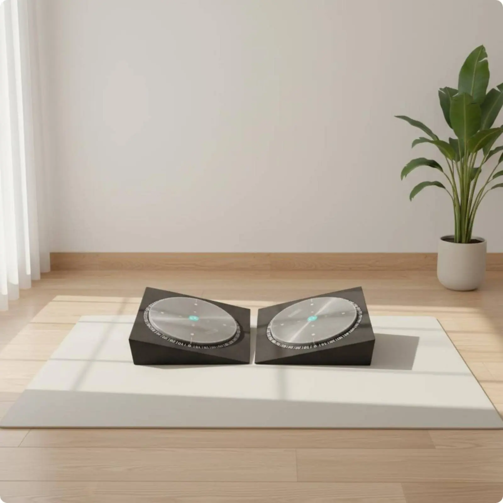 

2 Pieces Twist Training Pad Indoor Practice Golf Foot Balance Block Sports Gear Alignment Guide