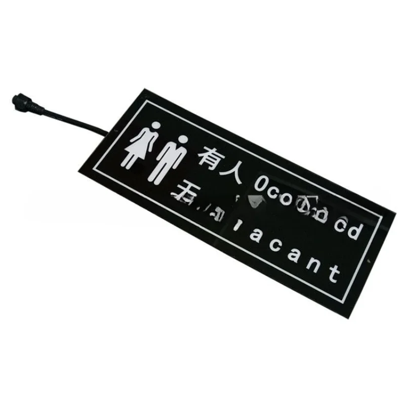 toilet is smart, there is no one,  induction display sign, and there is no one in  bathroom to prompt  LED display.