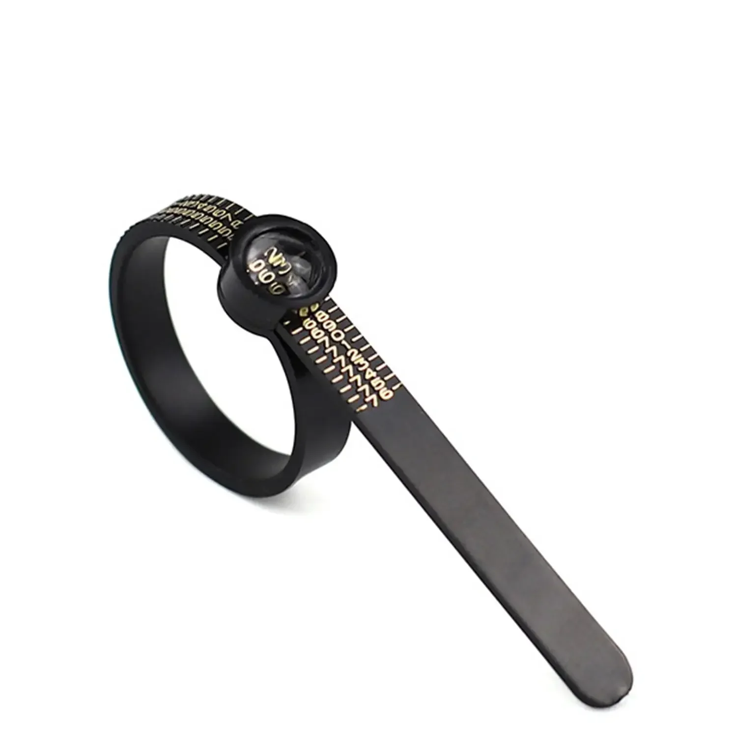 Ringgrößer mit Lupe – US/UK/EU/HK Schmuck-Messlineal für Fingergröße, Ringgrößen-Messwerkzeug