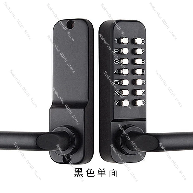 

Outdoor Courtyard Double-Sided Mechanical Combination Lock Garden Gate Fence Gate Aluminum Alloy Iron Art Hollow Gate Outdoor Lo