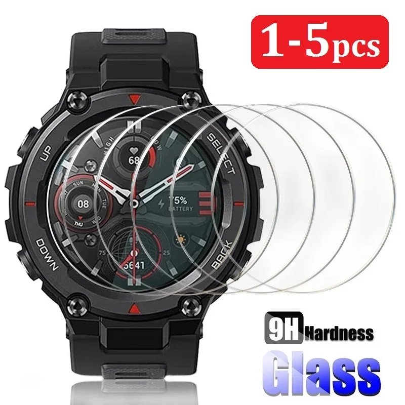 Tempered Glass on Amazfit T Rex Ultra 2 Pro Screen Protector Film for Amazfit GTR 4 Mini Stratos 3 Watch Glass