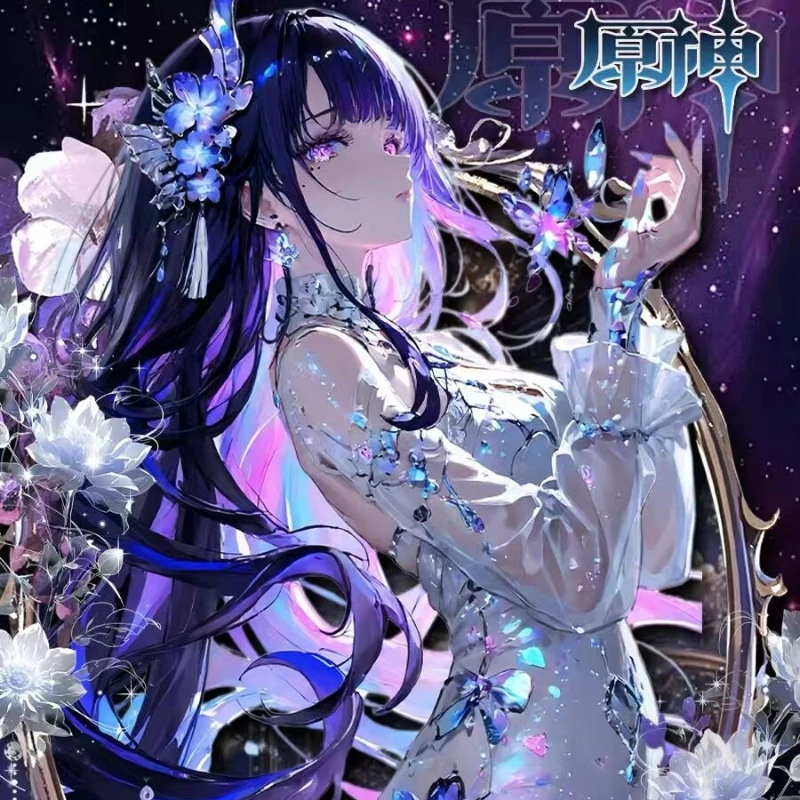 Genshin Impact Starry Dream Series Art Board Raiden Shogun Furina High Weight Art Paper UV Holographic Finish Collectible Card