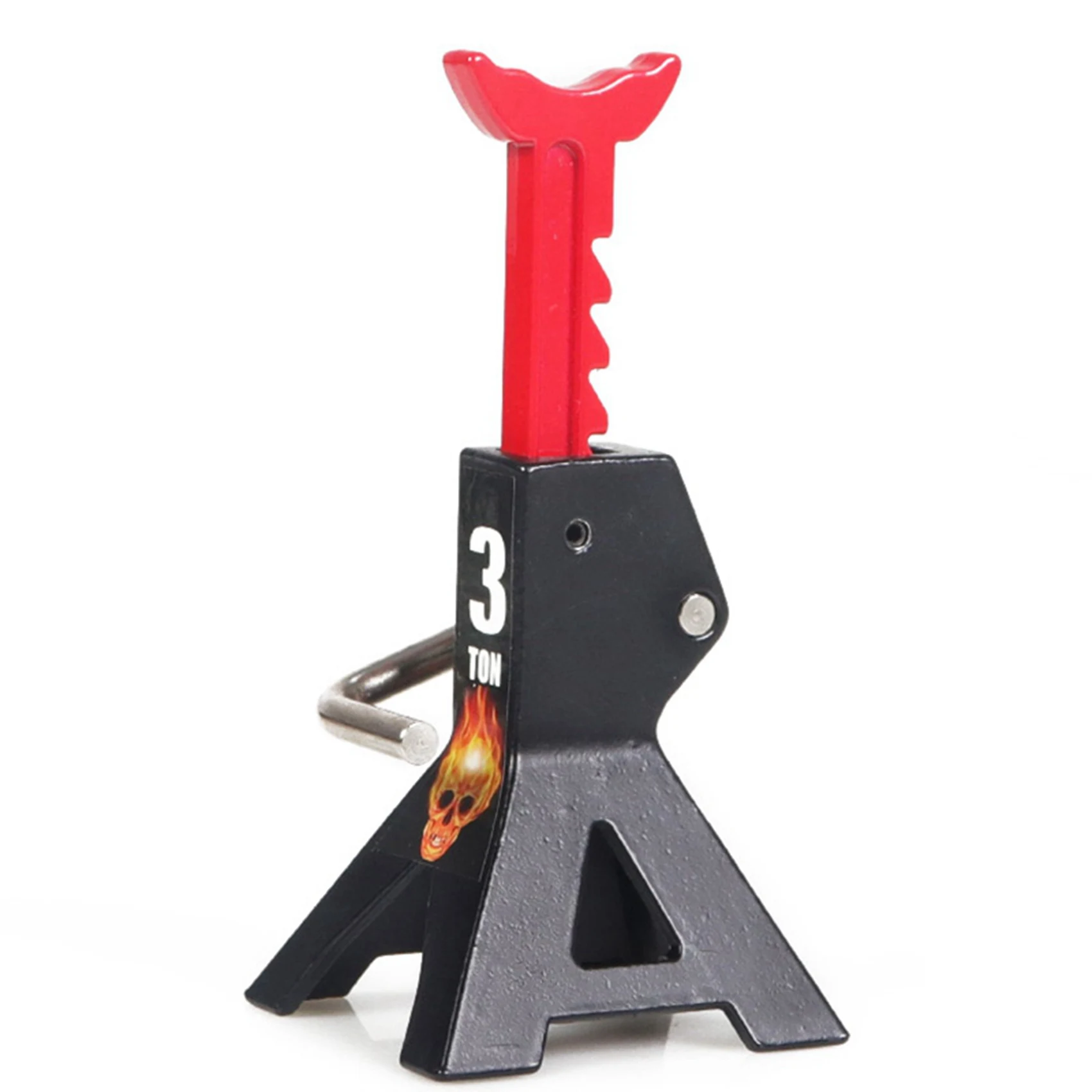 B78B-4PCS metal 3 ton simulado jack reparação suporte cena ferramenta jack de elevação para 1/10 trx4 d90 cc01 rc carro escalada preto (mod