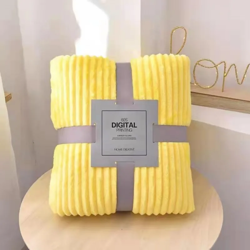 2025 جديد لينة المرجان الصوف بطانية على الأريكة سميكة الشتاء بطانية سرير غرزة دافئة رقيق المفرش منقوشة أريكة غرفة نوم