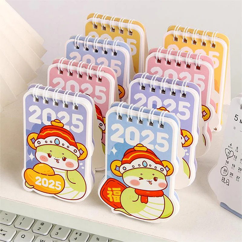 Decorazione del Desktop per studenti creativi Mini calendario da tavolo simpatico cartone animato portatile a forma speciale piano piccolo calendario da tavolo regali
