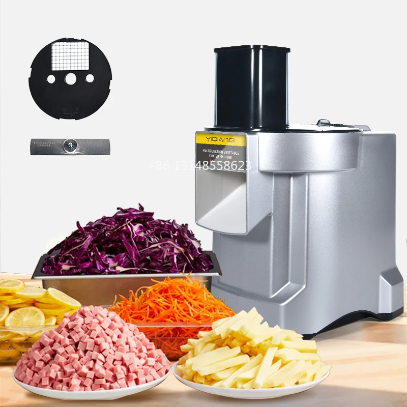 Commercial High Speed DC Motor Vegetable Cutting Machine High-Speed Vegetable Chopper Slicer for Restaurants