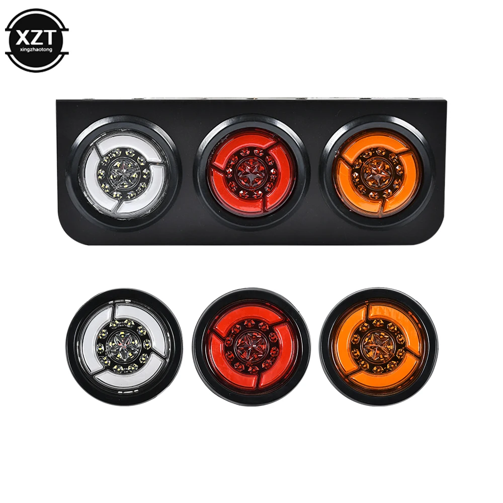 24V Trailer Taillight LED Truck Rear Lights Flashing Turn Signal Brake Light Strobe Reversing Light Cargo Tail Lamp