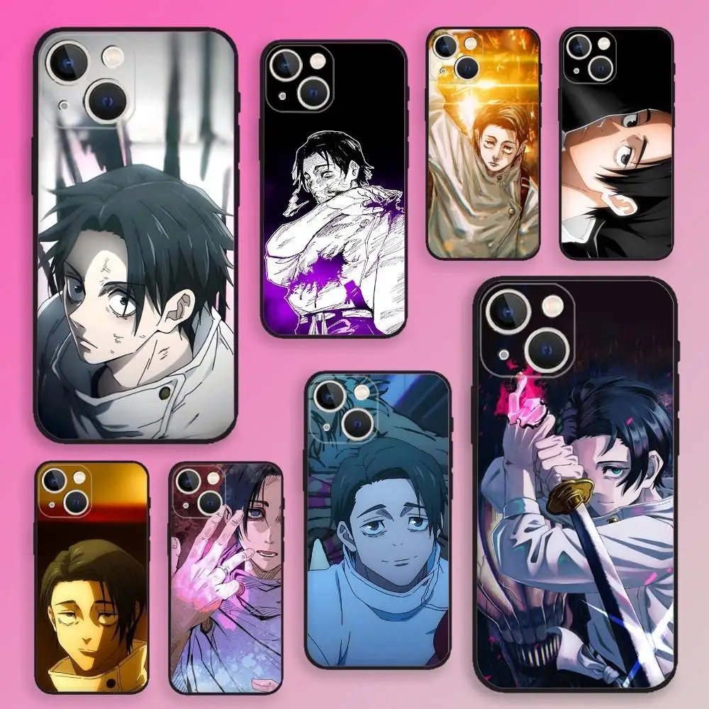 

Yuta Okkotsu Jujutsu Kaisen Phone Case For iPhone 16,15,14,13,12,11,Plus,Pro Max,XS,X,E,SE,Mini Soft Silicone Black Cover