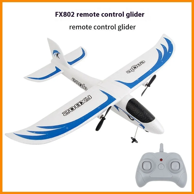 Hyrc Beginner Rc Plane Kit Fx802 Cassna 182 Remote Control Airplane Electric Glider 2.4g Radio Aircraft Powerful Motor Toy Gifts