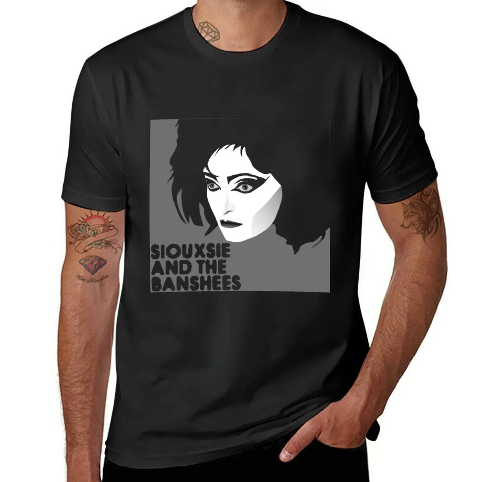 New Siouxsie and the Banshees T-Shirt plus size t shirts black t shirts black t shirt Short sleeve tee men