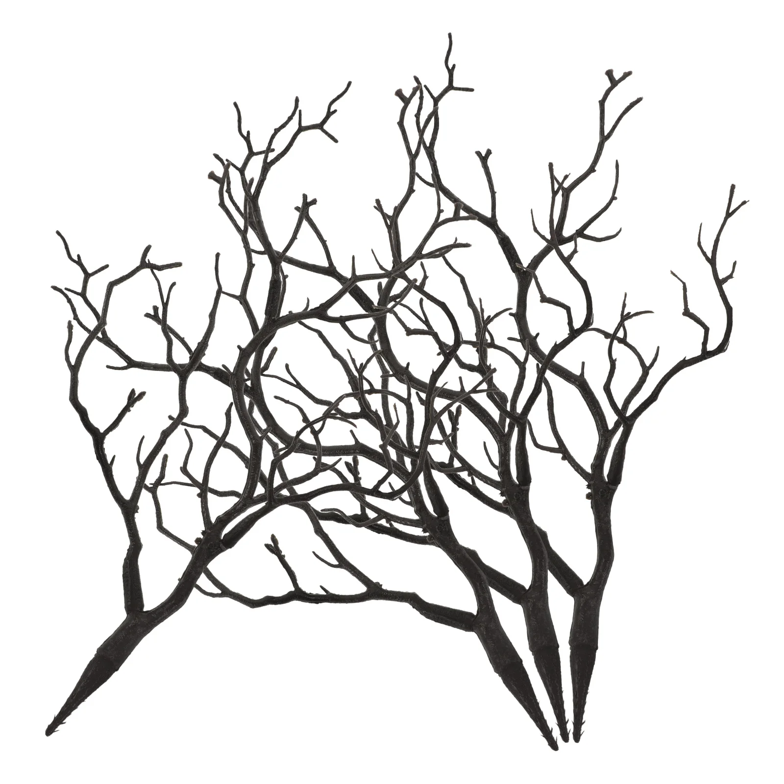 

4pcs Artificial Plant Branches Black Dried Twig Decorations for Vase Floral Arrangement Tree Wedding Home Office DIY Crafts