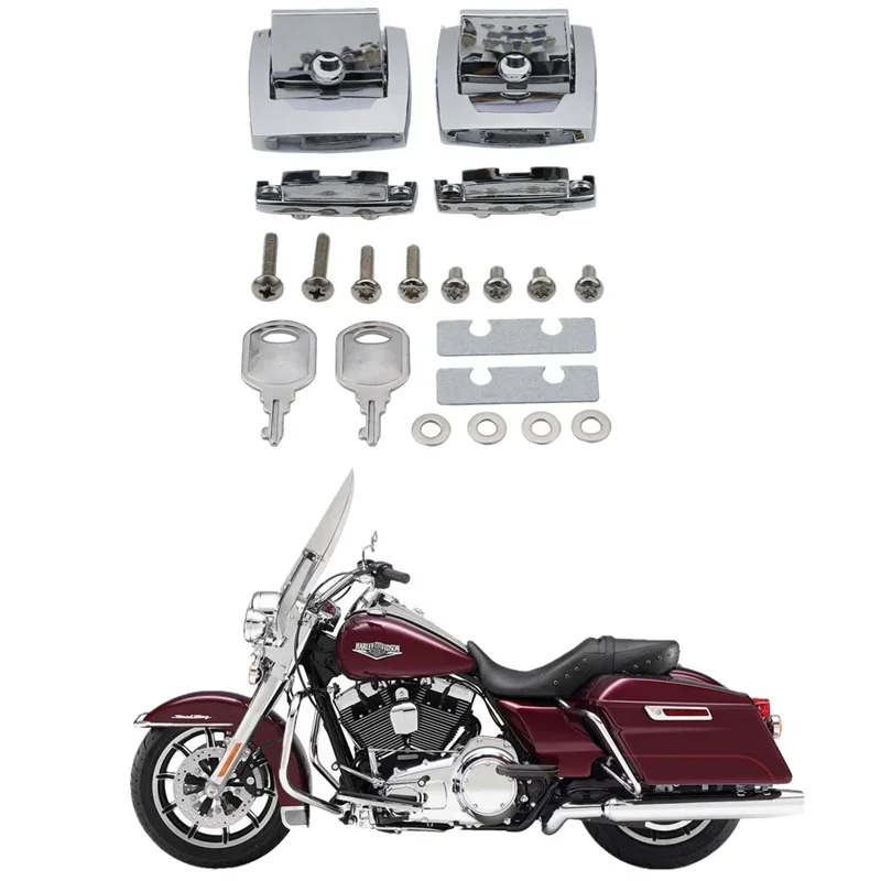 

Аксессуары для Мотоциклов Harley Touring Ultra Electra Glide Road King 1988-2013 2012, комплект крышек с защелкой