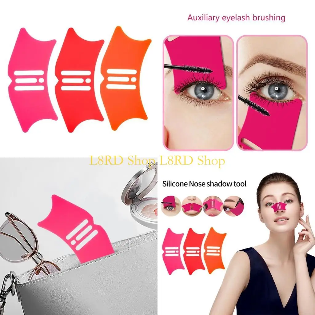 L8RD Reusable Eyeshadow Multifunctional Nose Makeup Tool Stencil Aid Molds