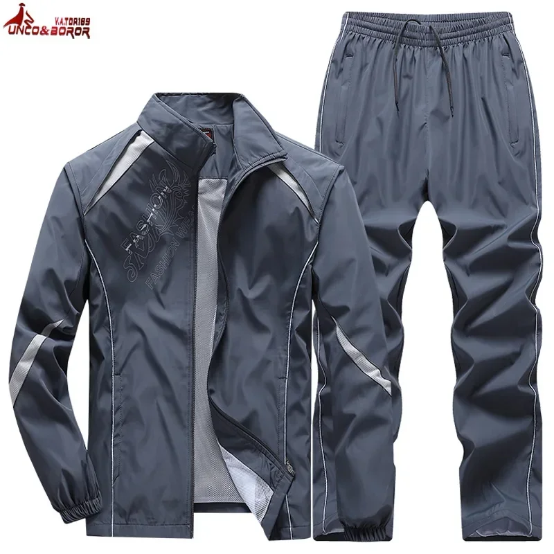 New Men\'s Sports Suits Tracksuits Mens Running Suit Quick Dry Workout Fitness Jogging Gym Men Basketball Tracksuit Sets Clothing