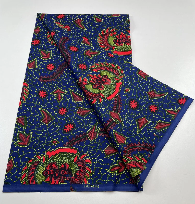 حقيقي نسيج الشمع الأفريقي الشمع النيجيري أنقرة كتلة يطبع الباتيك Hollandaise النسيج الهولندية Pagne 6 ياردة لخياطة القماش 2023 #6