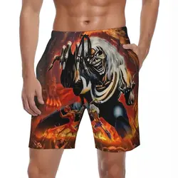 Bathing Suit New 3D Print Gothic Gym Shorts Summer Horror Skull Classic Beach Shorts Men's Running Surf Fast Dry SwimTrunks