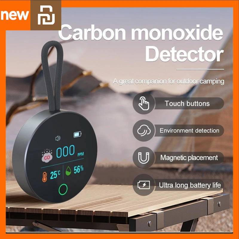 Xiami Youpin détecteur de monoxyde de carbone Portable pour camping-car voiture Camping CO alarme de fuite de gaz Mijia moniteur de sécurité de qualité de l'air pour voyage