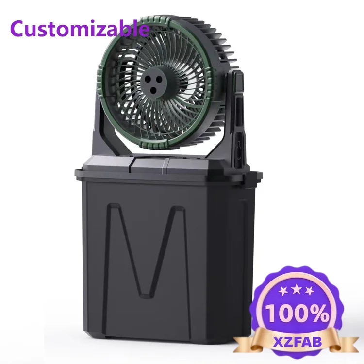 Factory Direct 2026 Ventilatore da campeggio con raffreddamento a pavimento alimentato a batteria ricaricabile da 20000 mAh