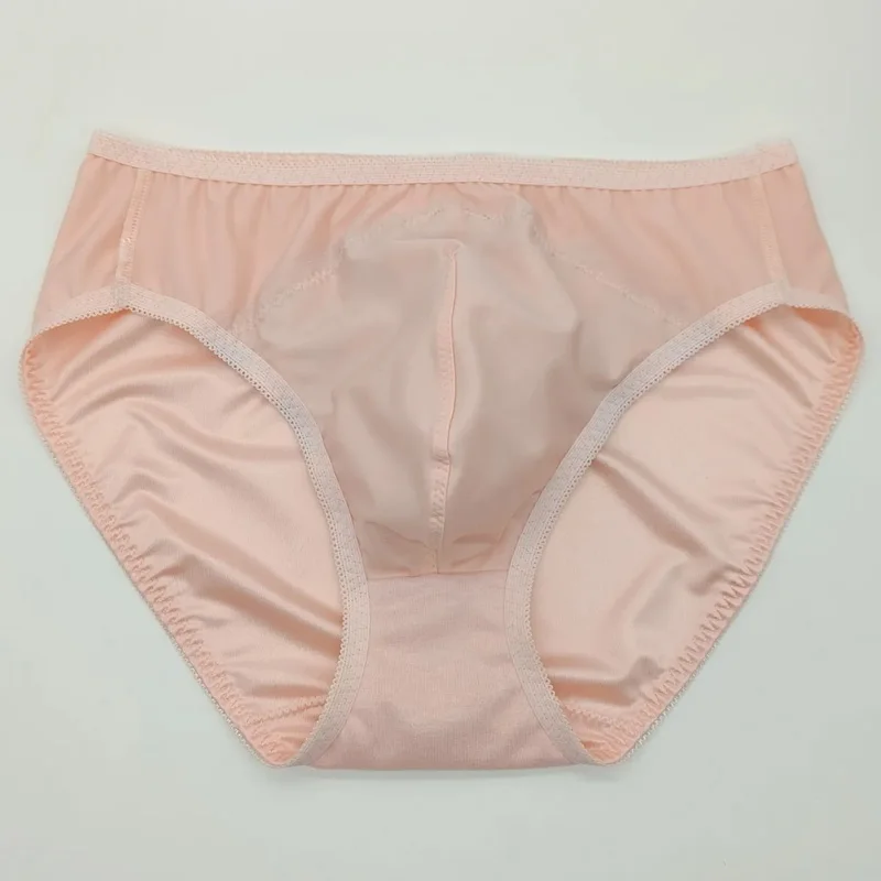 Man's Lace Embroidery Pink Briefs Live Show Dance Underwear DJ Club Panty Pole Dancing Briefs