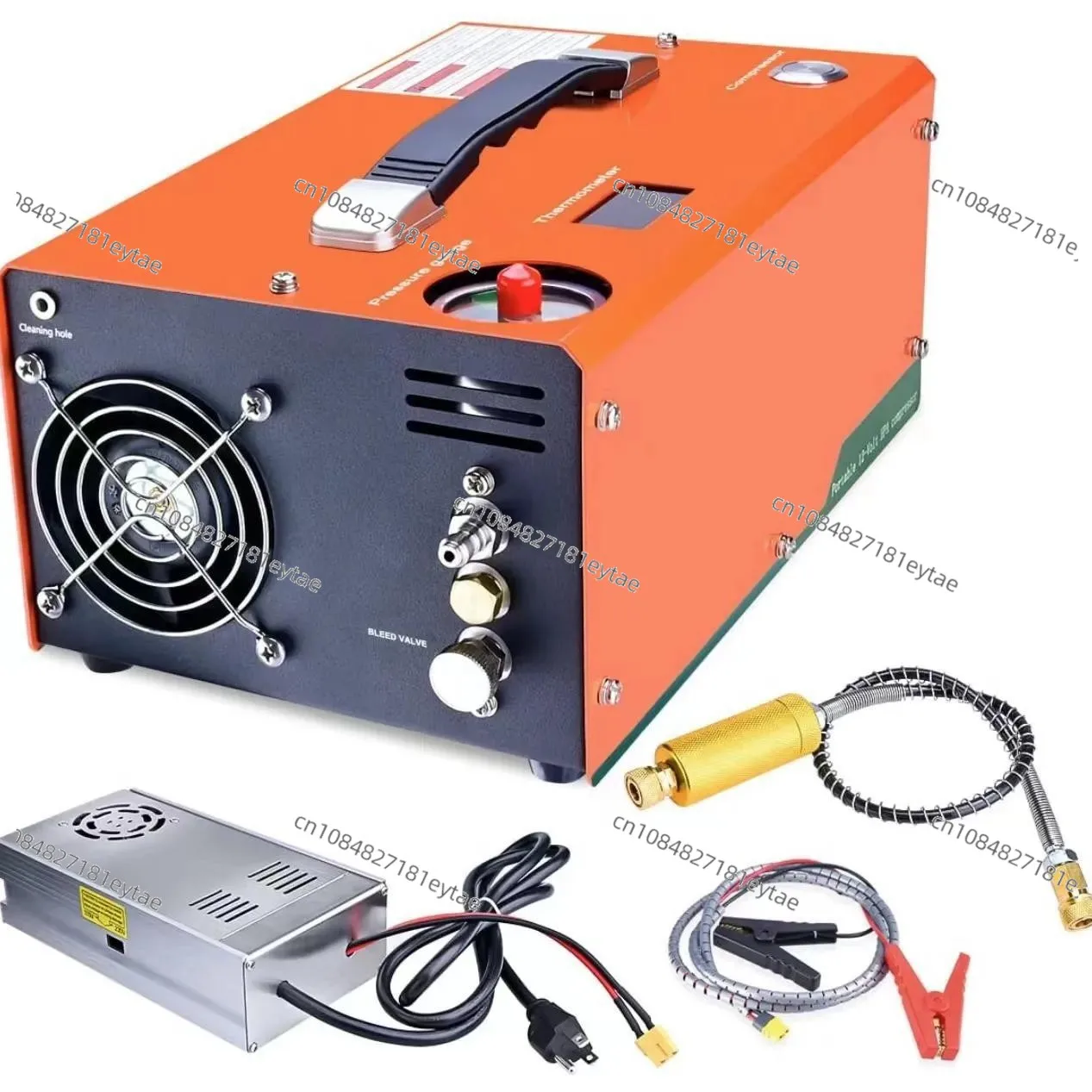 2025 New 12V Horizontal Portable Car Air Compressor 4500PSI Auto Stop Tire Inflator Pump