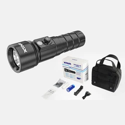 XTAR D26 1100 Lumens Diving Flashlight Depth 100m Waterproof Dive Light Underwater Lamp Torch 5200mAh Battery