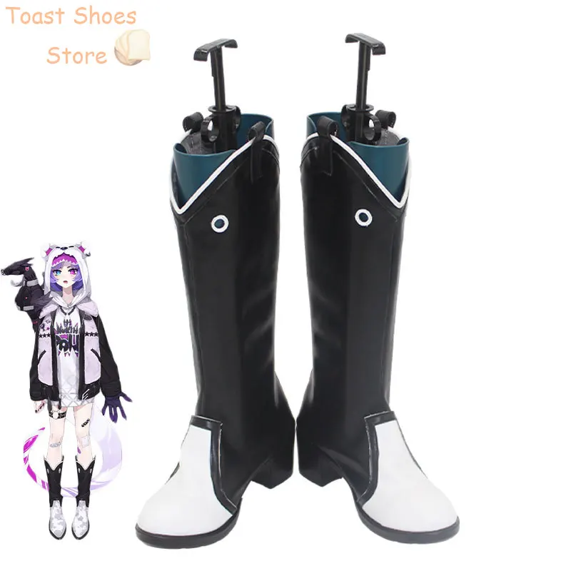 Selen Tatsuki Cosplay Shoes Halloween Carnival Boots Vtuber Cosplay Prop Anime PU Leather Shoes Costume Prop