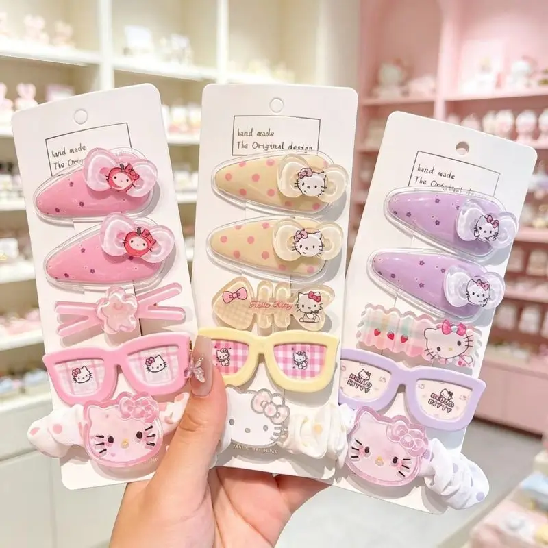 Hello Kitty Kuromi Hair Clip  Student-Style Hair Clip  New Style with Choppy Bangs  Side Clip  Cartoon Baby Hair Clip view 4