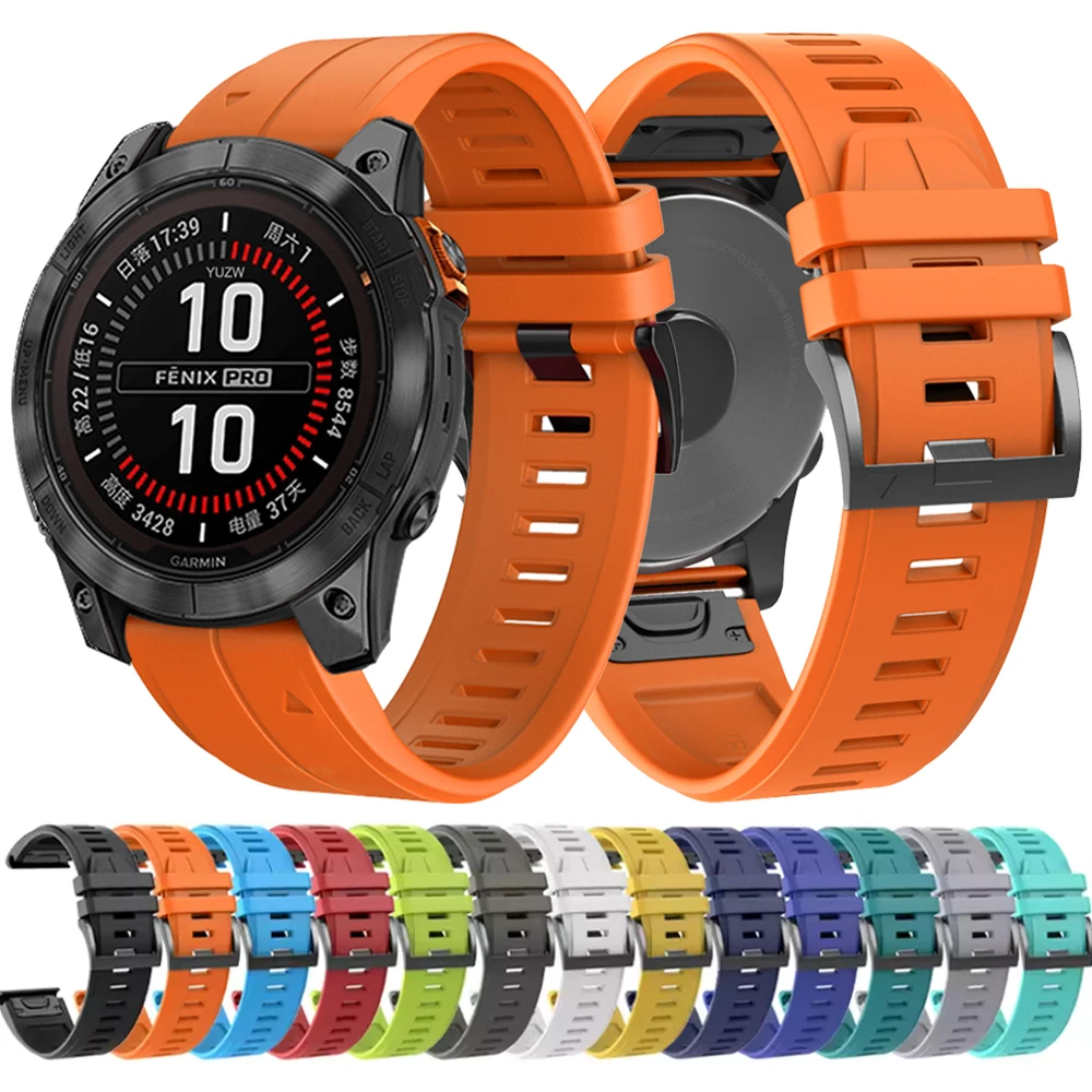 26 mm 22 mm Silikonarmband für Garmin Fenix 7 8 7X Pro 6/Epix Pro Gen2 47 mm 51 mm/Enduro/TACTIX/Forerunner 965 955/Instinct 3 Band