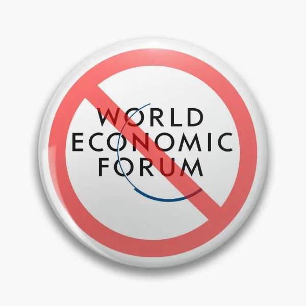 Wef World Economic Forum  Soft Button Pin Brooch Collar Lover Badge Jewelry Cute Creative Hat Decor Funny Women Clothes Fashion