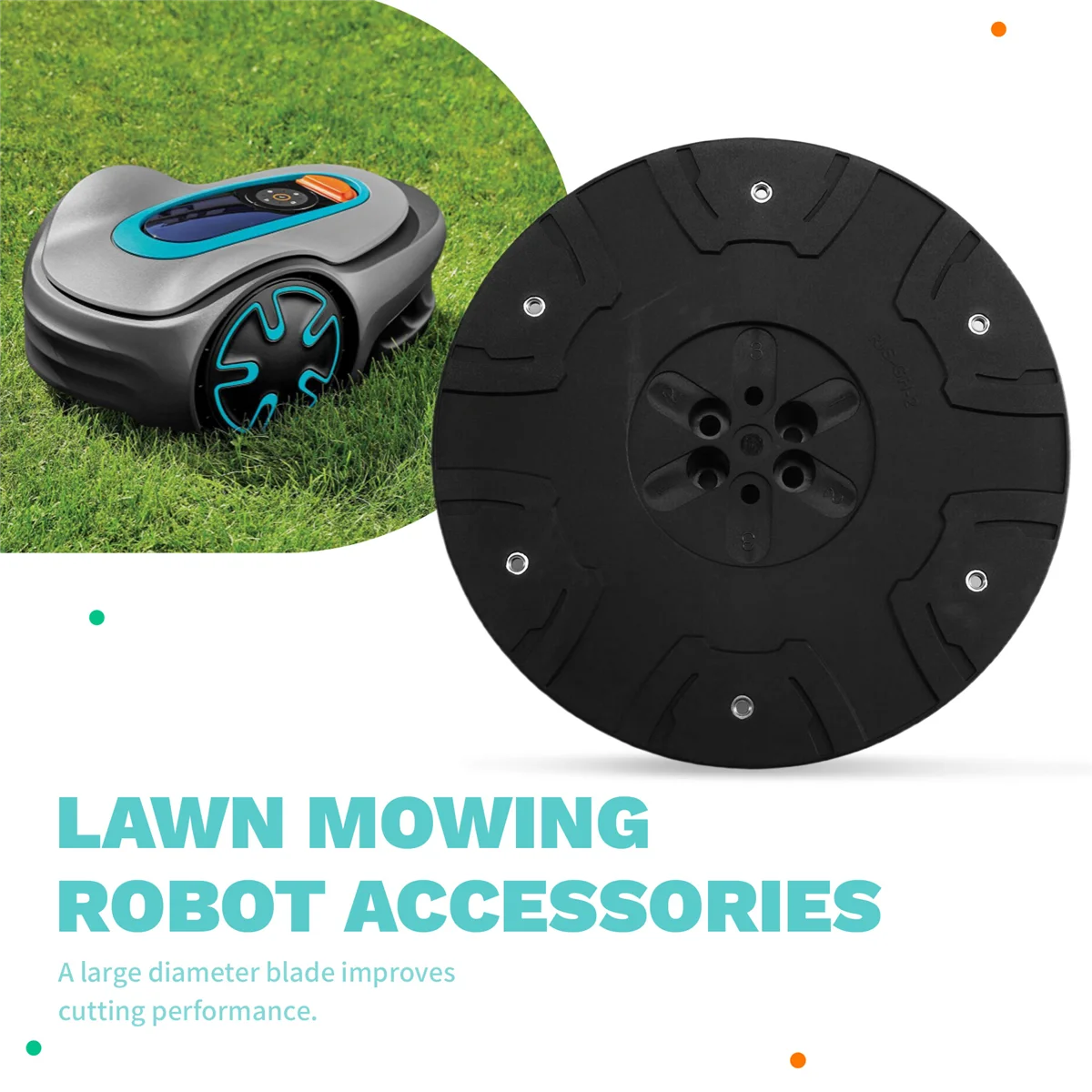 New RIS-GH-2 Lawn Mower Robot Knife Disc for Robotic Mower Cutter Disc Garden Tool Parts