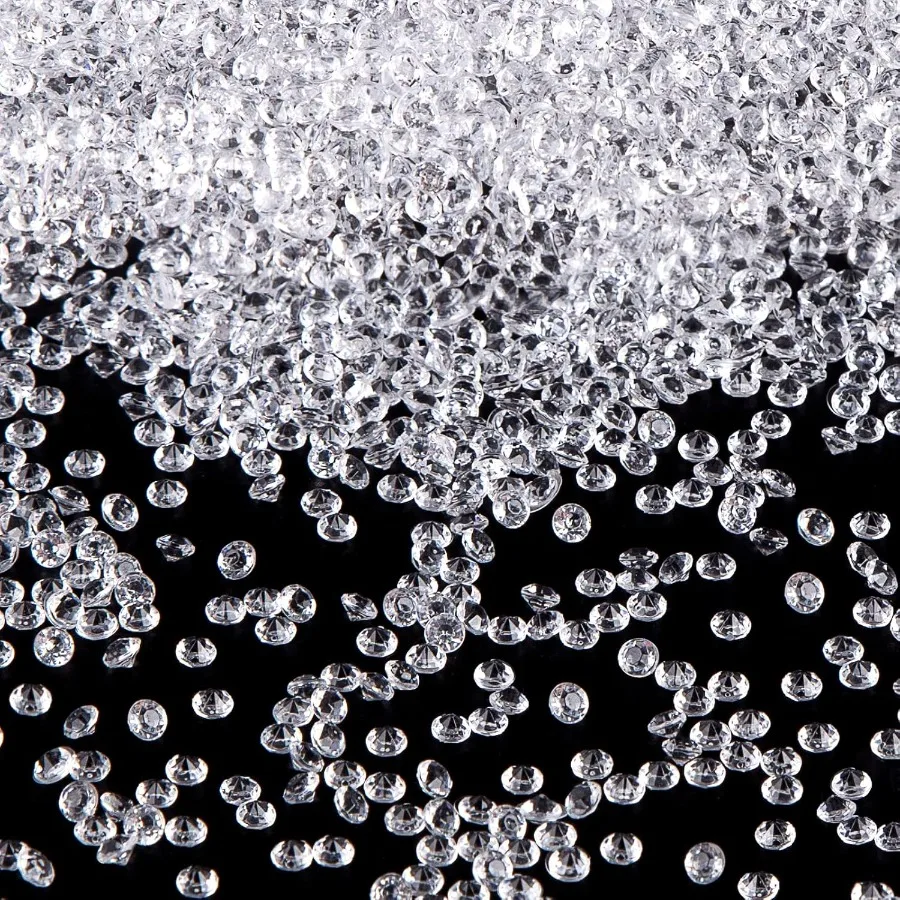 

Fake Diamonds 10000 PCS Mini Clear Diamonds Decoration Acrylic Crystal Vase Fillers Table Scatter Confetti Gems for Wedding Bri