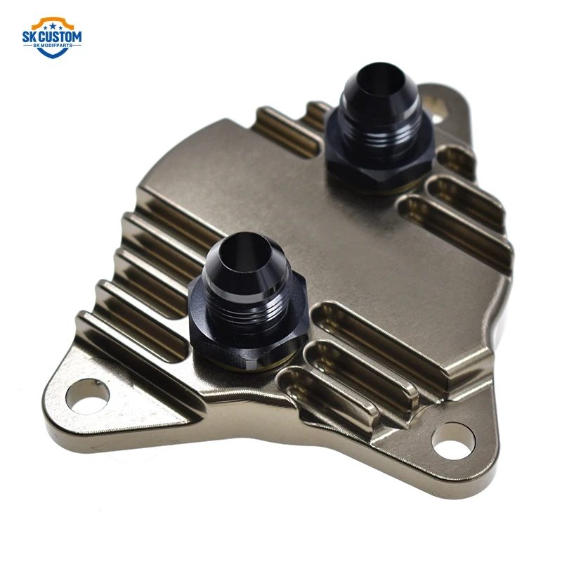 

SK CUSTOM Адаптер масляного радиатора коробки передач Масляный фильтр Sandiwich Пластины для Toyota Reiz Crown 3.0t Lexus GS300 IS300