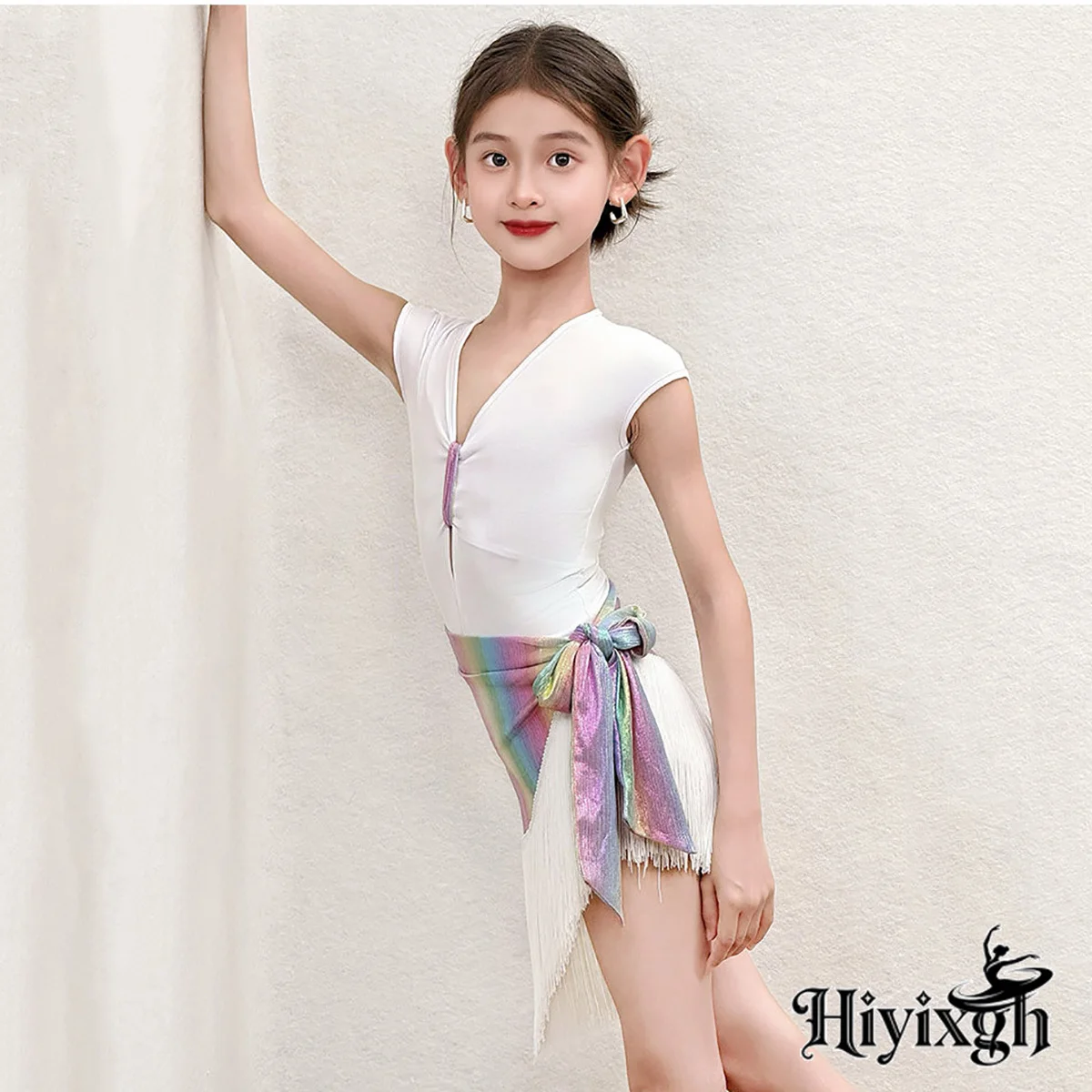 Girls Latin Dance Costume Set - usage example