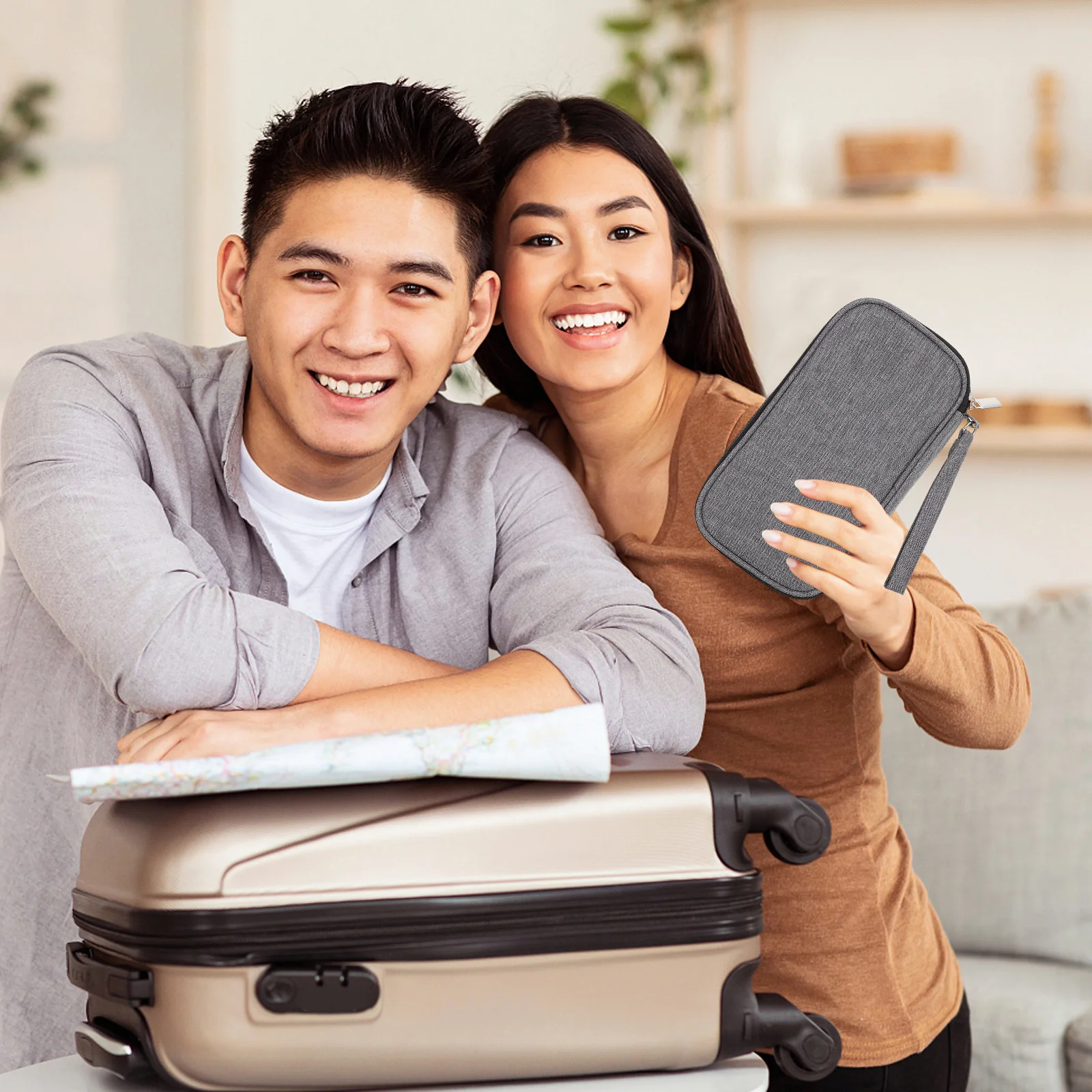 

1Pcs Practical Earphone Storage Bag Data Cable Pouch Anti Shock Oxford Material Portable Organizer Portable Storage Bag