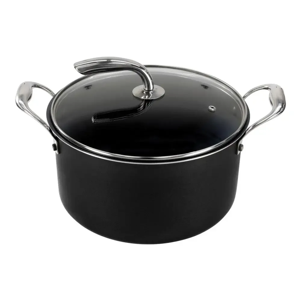 

Premium 6-Qt. Nonstick Dutch Oven Aluminum Construction Tempered Glass Lid Oven Safe Up To 475°F