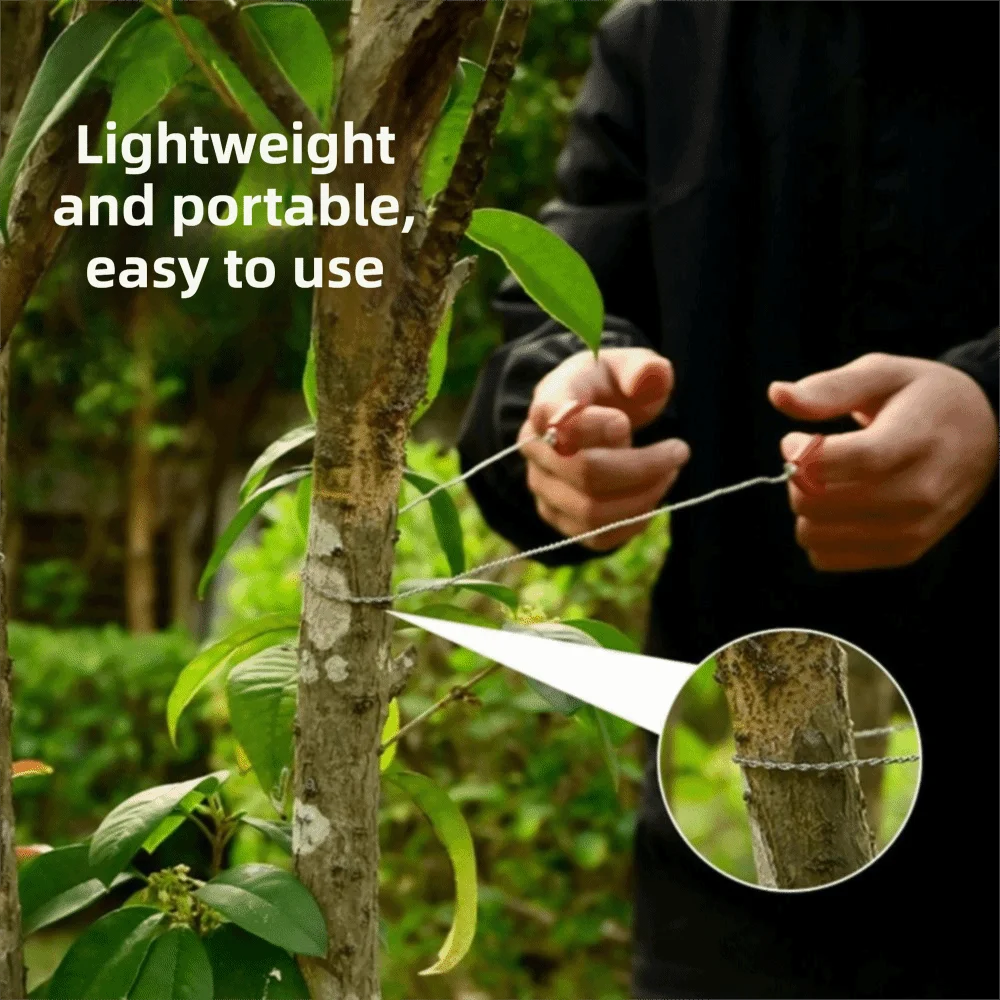 2pcs High-Quality Stainless Steel Wire Saw Portable Design Lightweight Construction Cable Saw Strong Construction