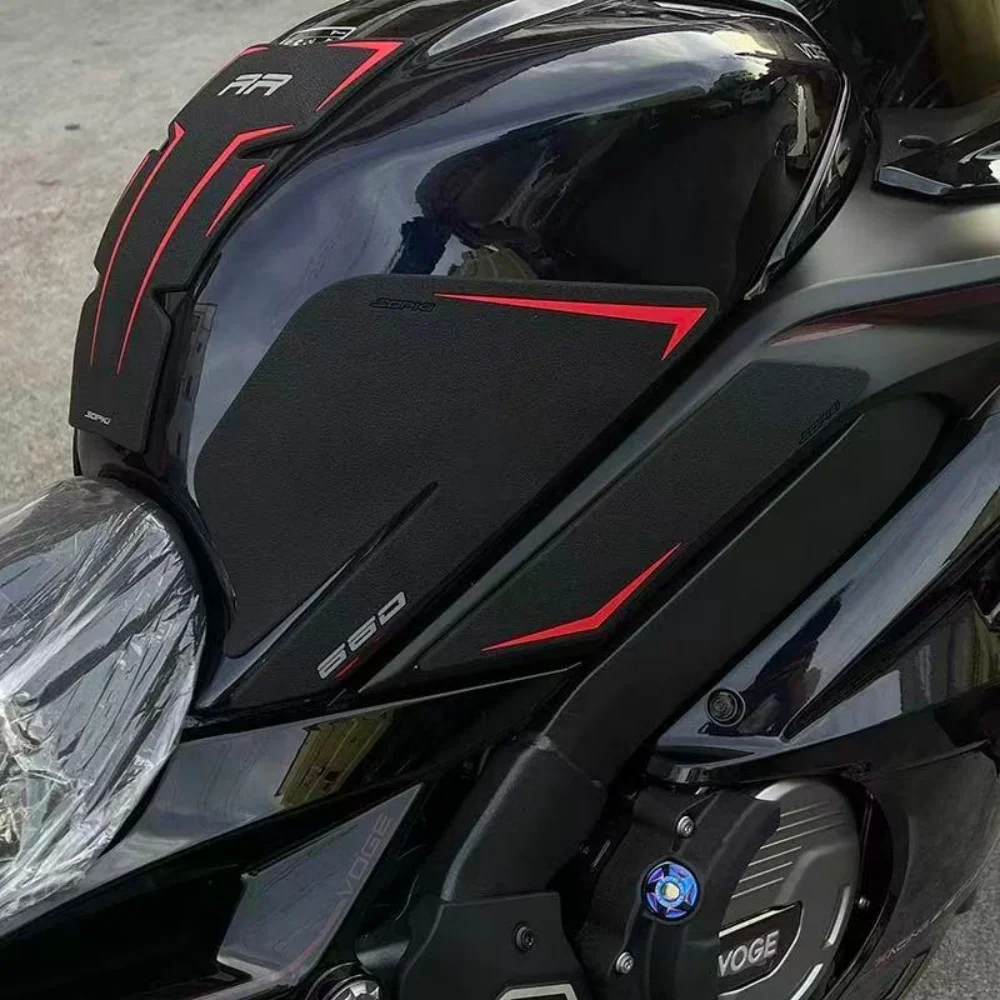 For VOGE RR660S modified with accessory fuel tank cover fishbone cover anti-slip cover rubber anti-scuff protection side sticker