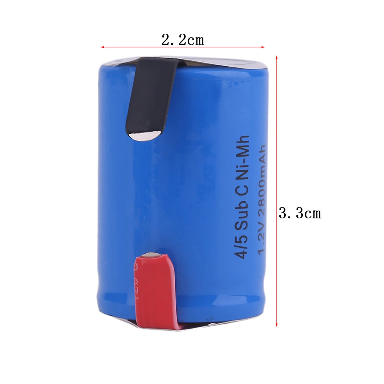 Batterie Rechargeable Ni-Mh, Cellule Bleue avec Onglet, 100% Original, 4/5 SubC Pad C, 1.2V, 2800mAh, 2-40 Pièces, Nouveau