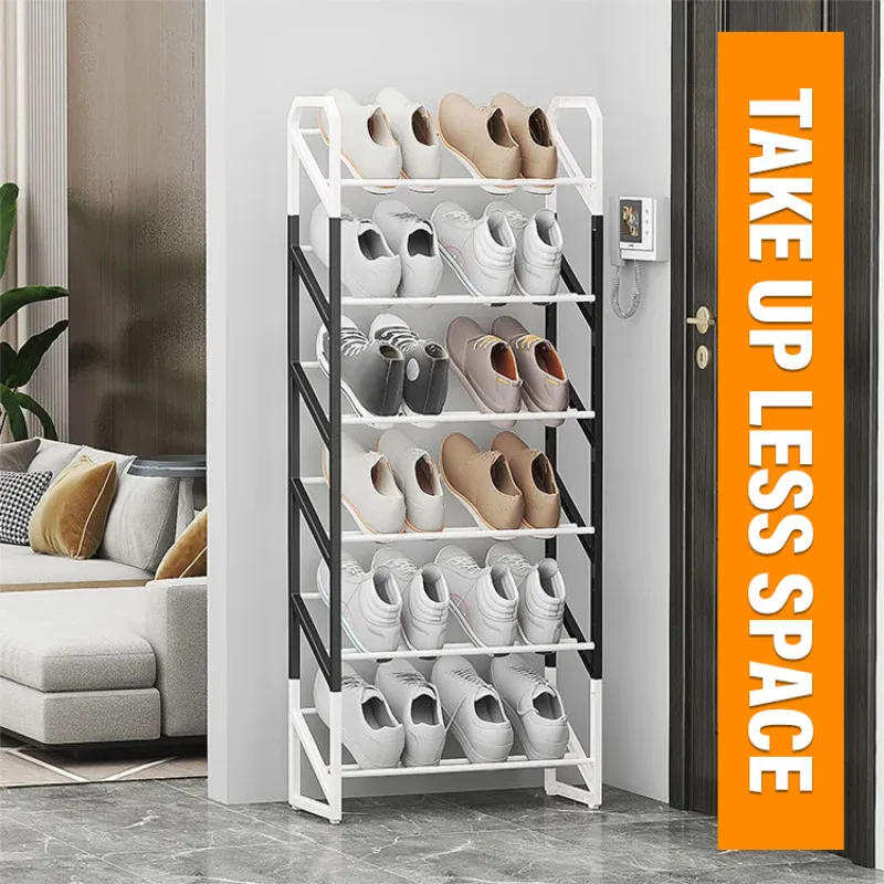 Multi-layer Dustproof Shoe Cabinet Home Entrance Slash Bedroom Door Shoe Rack Multifunctional Dormitory Floor Storage Cabinet image 2