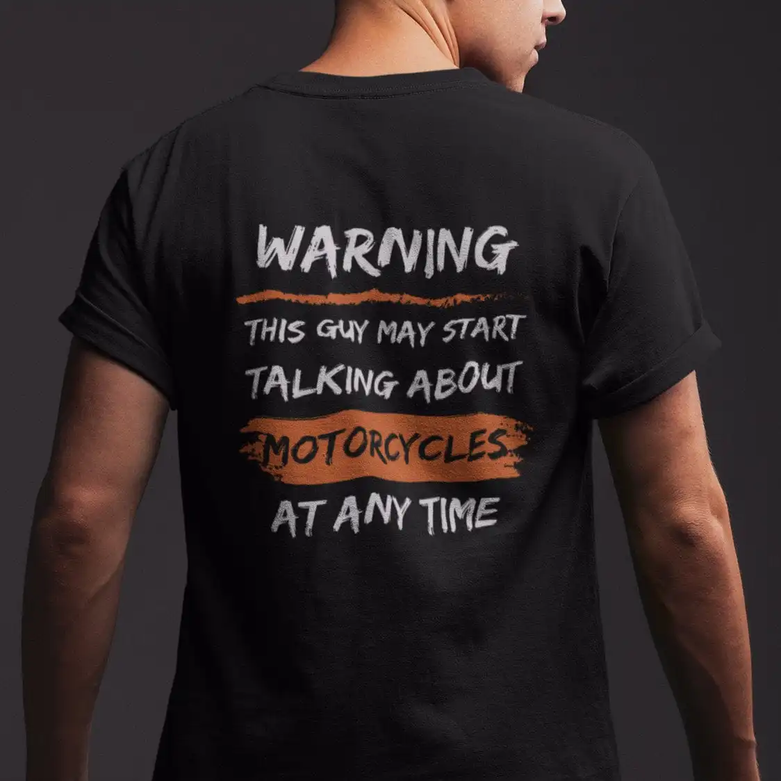 Funny Biker T Shirt Warning This Guy May Start Talking About Motorcycles Motorcycle Rider s Men