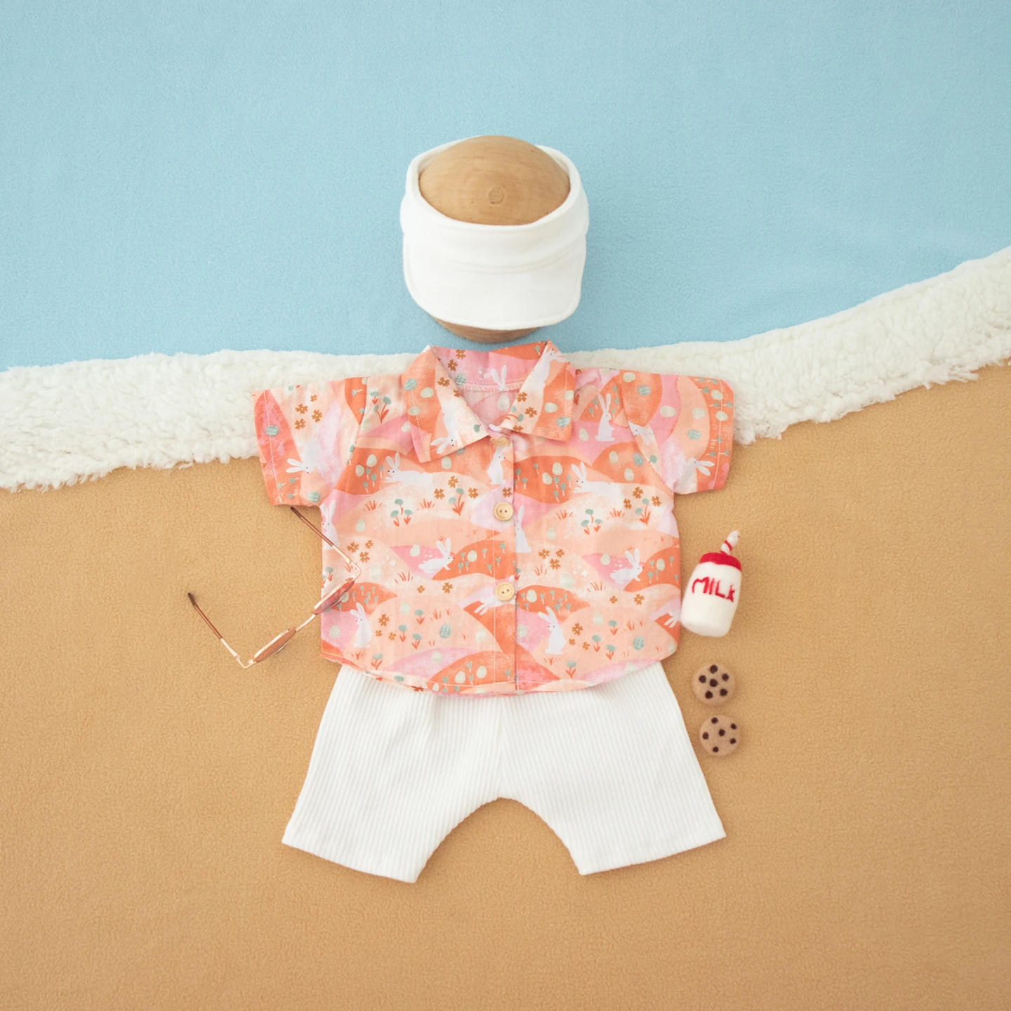 ❤️Newborn Photography Clothing Hat+Shirt+Shorts 3Pcs/Set Studio Baby Boy Girl Photo Prop Accessories Beachwear Swimsuit Bikini