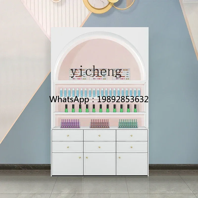 

Cosmetics Display Cabinet Beauty Salon Skin Care Products Nail Polish Glue Cabinet Nail Art Cabinet Product Display Stand