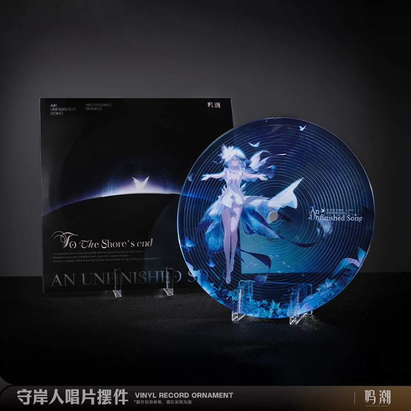 

2025 Anime Game Wuthering Waves Resonator Theme The Shorekeeper Record Acrylic Stand Card Decoration Official Goods